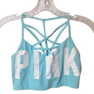 PINK Victoria’s Secret Ultimate Sports Bra Light Blue Size S